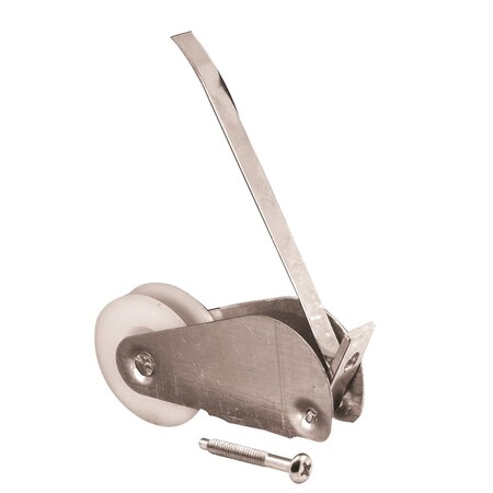 Prime-Line 1-7/8 in. L Silver Plastic/Steel Spring Tension Roller Assembly 2 pk B 654